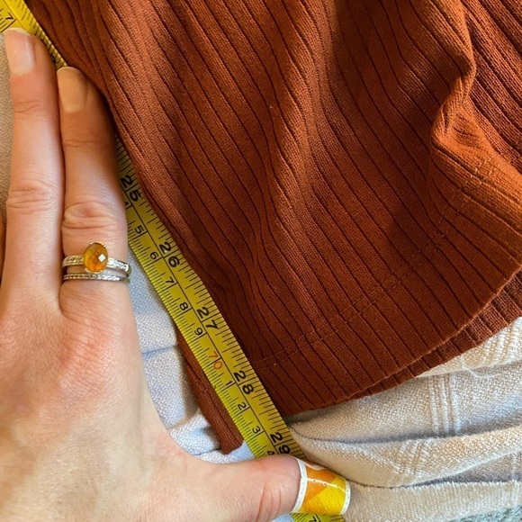 L*Space Women’s Selena Ribbed Jumpsuit Size S Rust Wide Leg Wide Leg One Piece - Picture 10 of 10